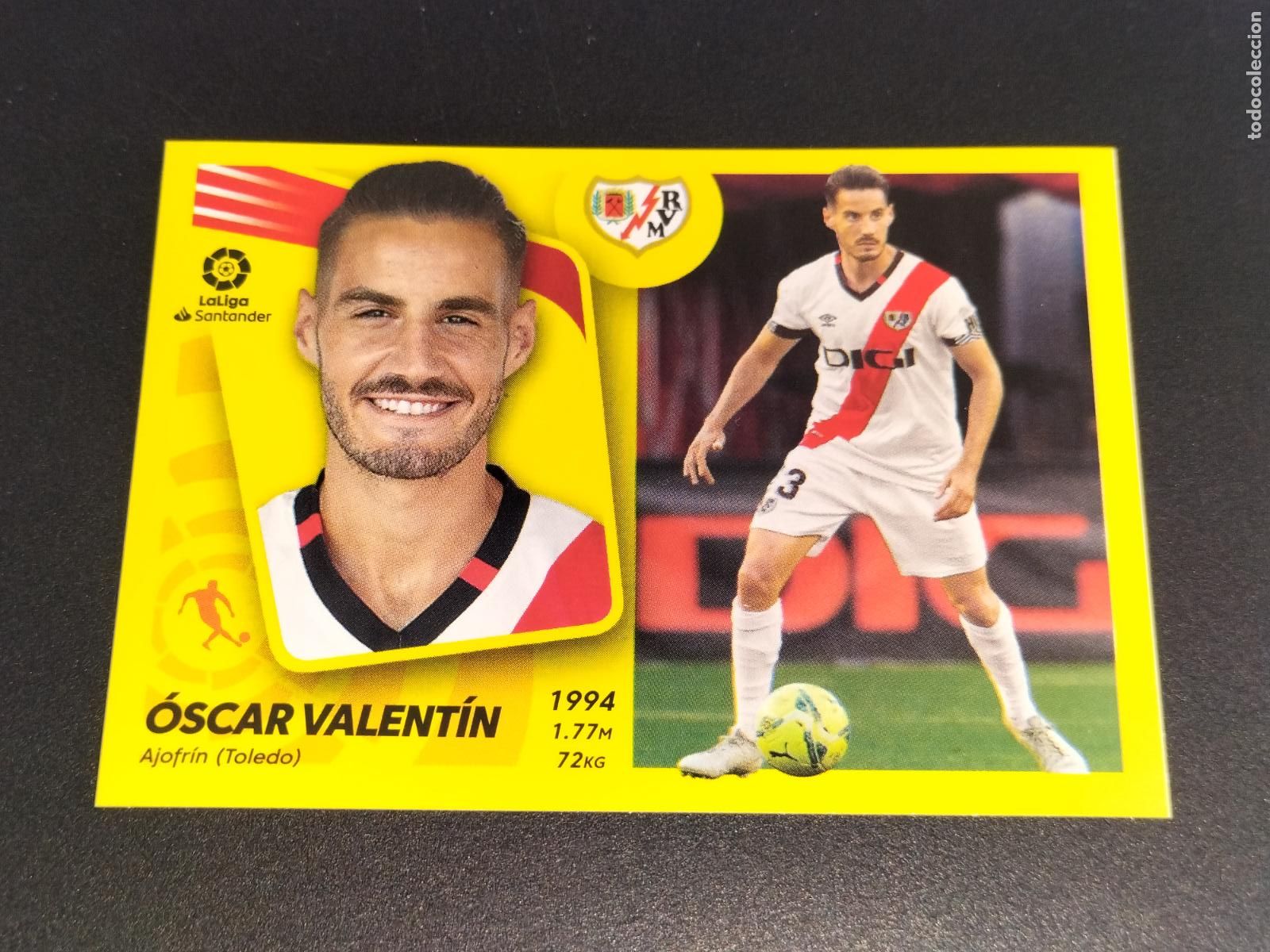 Figurine di Calcio: N&ordm; 14 OSCAR VALENTIN RAYO VALLECANO CROMOS LALIGA SANTANDER ESTE LIGA 2021 2022 21 22 PANINI