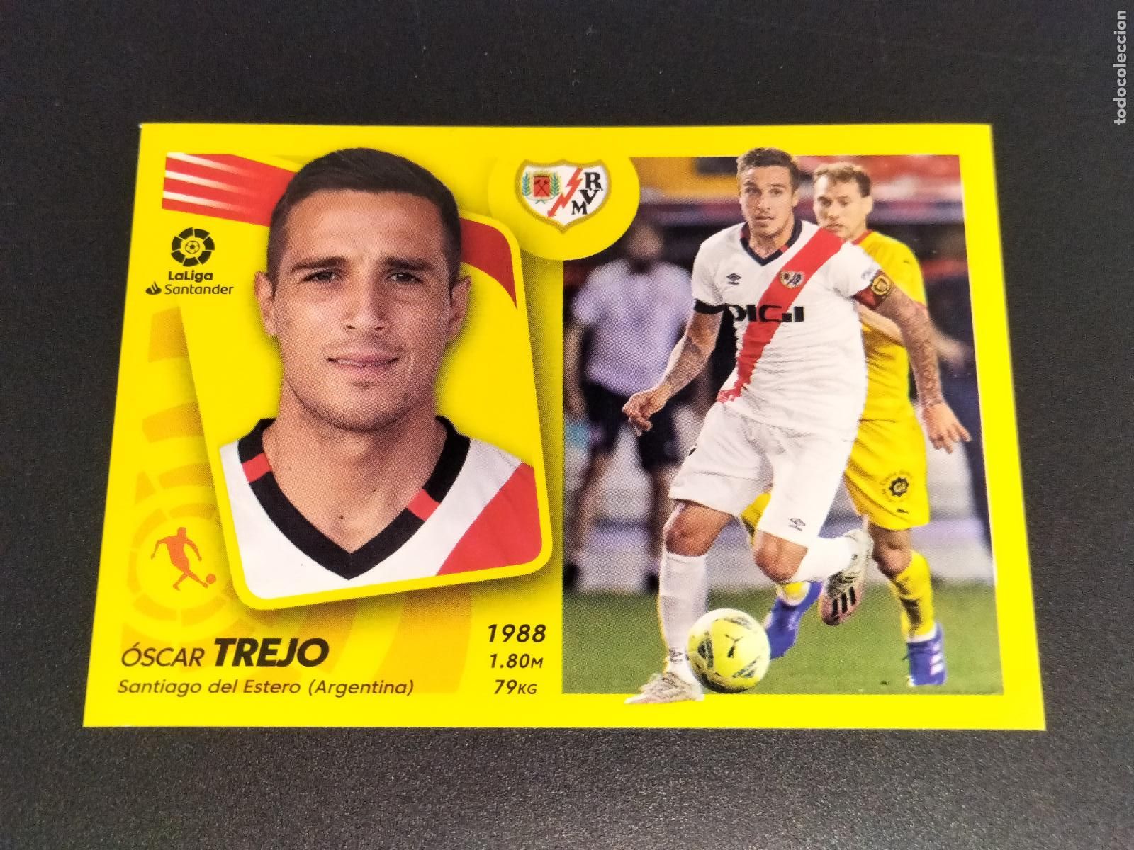 Figurine di Calcio: N&ordm; 15 TREJO RAYO VALLECANO CROMOS LALIGA SANTANDER ESTE LIGA 2021 2022 21 22 PANINI