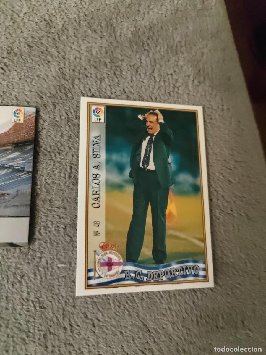 Figurine di Calcio: 46. CARLOS A. SILVA R.C. DEPORTIVO MUNDICROMO FICHAS 97 98 LIGA 1997 1998 CARD ABB