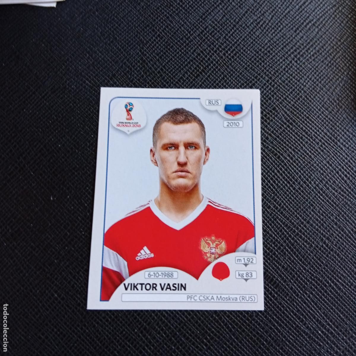 Figurine di Calcio: 36 VIKTOR VASIN RUSIA PANINI MUNDIAL RUSIA 2018 CROMO FUTBOL 18 - SIN PEGAR - /CJ2 ..
