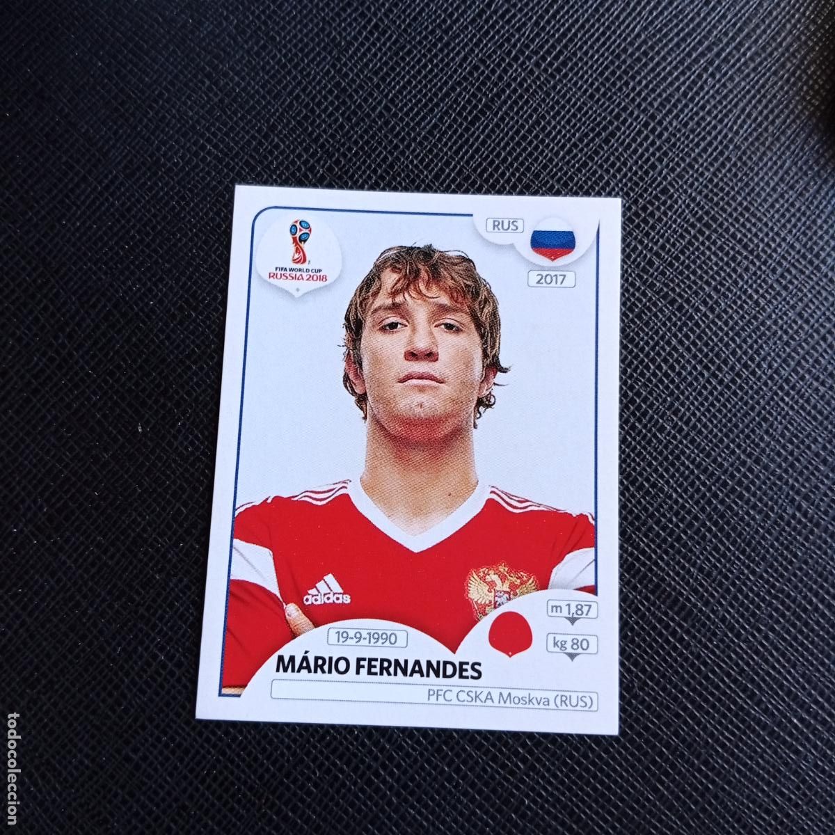 Figurine di Calcio: 37 MARIO FERNANDES RUSIA PANINI MUNDIAL RUSIA 2018 CROMO FUTBOL 18 - SIN PEGAR - /CJ2