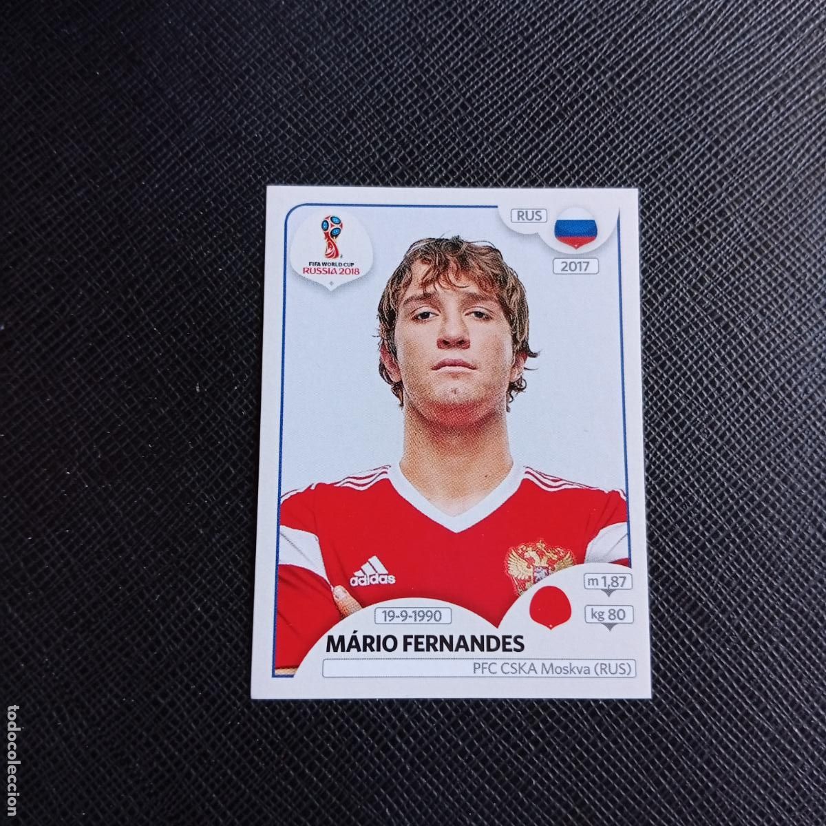 Cartes &agrave; collectionner de Football: 37 MARIO FERNANDES RUSIA PANINI MUNDIAL RUSIA 2018 CROMO FUTBOL 18 - SIN PEGAR - /CJ2