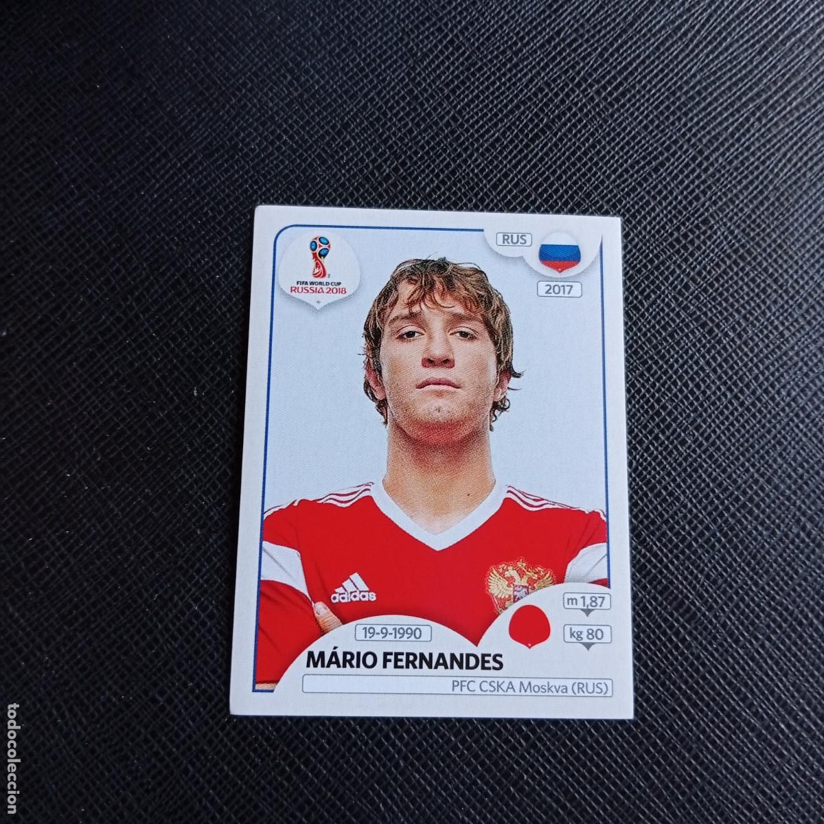 Cartes &agrave; collectionner de Football: 37 MARIO FERNANDES RUSIA PANINI MUNDIAL RUSIA 2018 CROMO FUTBOL 18 - SIN PEGAR - /CJ2 .