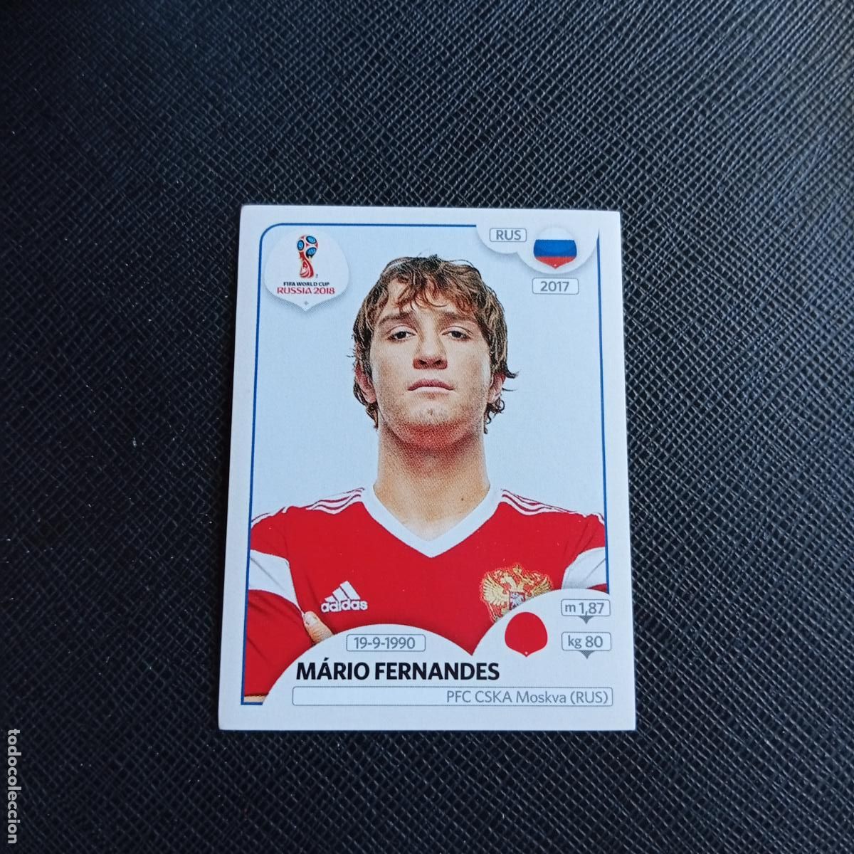 Cartes &agrave; collectionner de Football: 37 MARIO FERNANDES RUSIA PANINI MUNDIAL RUSIA 2018 CROMO FUTBOL 18 - SIN PEGAR - /CJ2 .