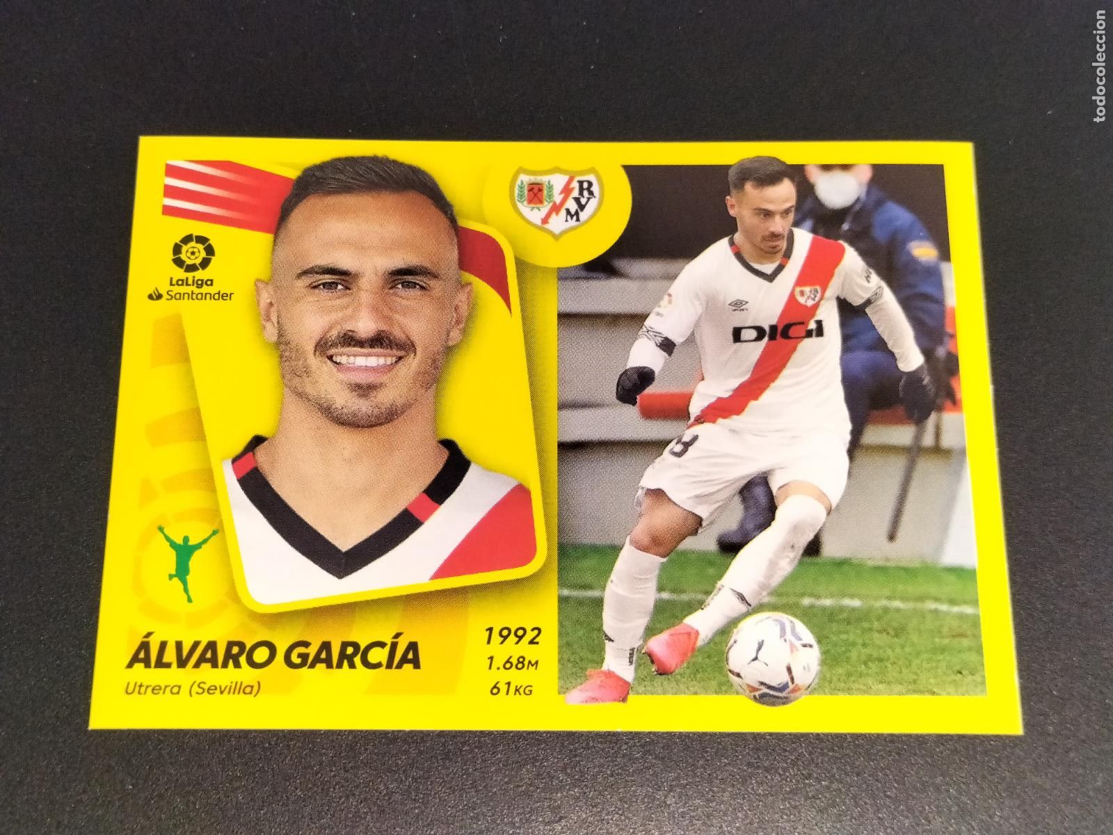 Cromos de f&uacute;tbol: N&ordm; 18 ALVARO GARCIA VALLECANO CROMOS LALIGA SANTANDER ESTE LIGA 2021 2022 21 22 PANINI
