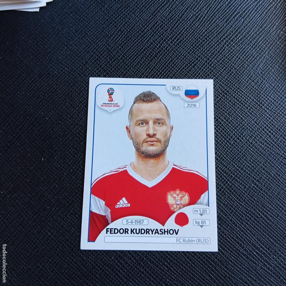 Cromos de f&uacute;tbol: 38 FEDOR KUDRYASHOV RUSIA PANINI MUNDIAL RUSIA 2018 CROMO FUTBOL 18 - SIN PEGAR - /CJ2