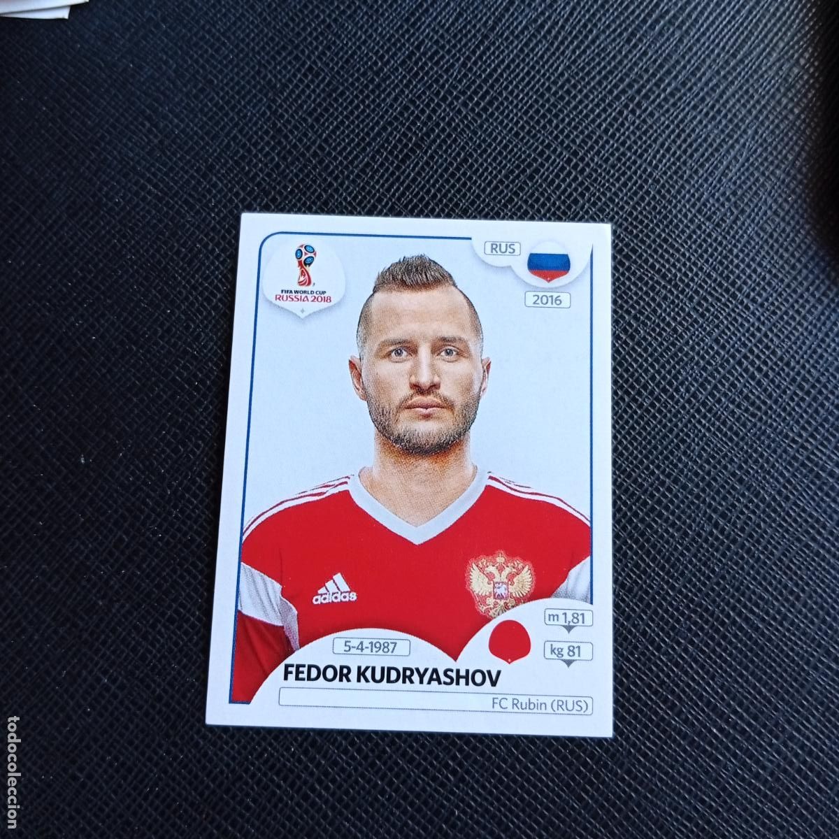 Cromos de f&uacute;tbol: 38 FEDOR KUDRYASHOV RUSIA PANINI MUNDIAL RUSIA 2018 CROMO FUTBOL 18 - SIN PEGAR - /CJ2