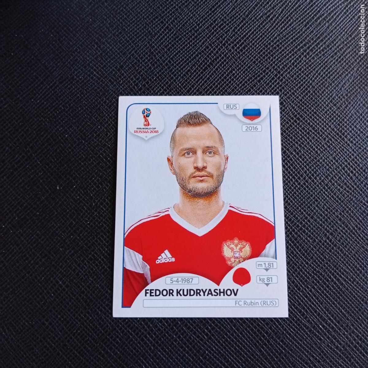 Cromos de f&uacute;tbol: 38 FEDOR KUDRYASHOV RUSIA PANINI MUNDIAL RUSIA 2018 CROMO FUTBOL 18 - SIN PEGAR - /CJ2 .