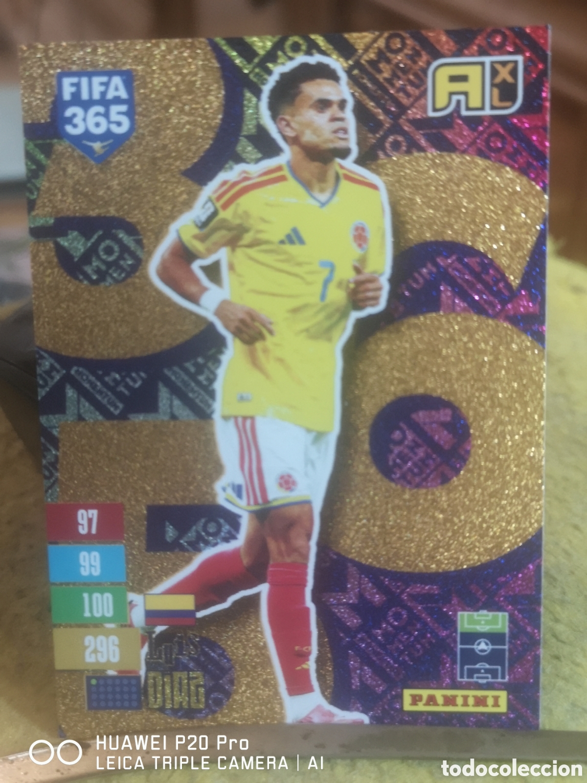 Cromos de f&uacute;tbol: LUIS DIAZ MOMENTUM FIFA 365 ADRENALYN 2027 - COLOMBIA