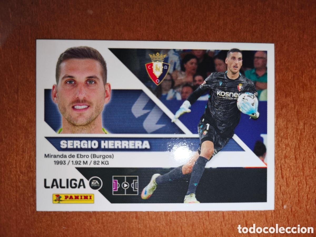 Cromos de f&uacute;tbol: Sergio Herrera n&deg;3 liga este 26/27 Osasuna
