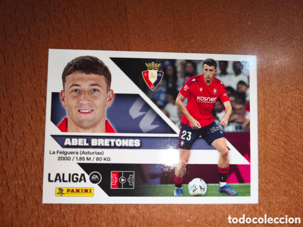 Cromos de f&uacute;tbol: Abel Bretones n&deg;9 liga este 26/27 Osasuna