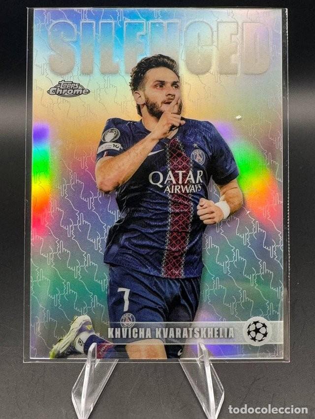 Cartes &agrave; collectionner de Football: Kvaratskhelia Topps Chrome Silenced SHH-5