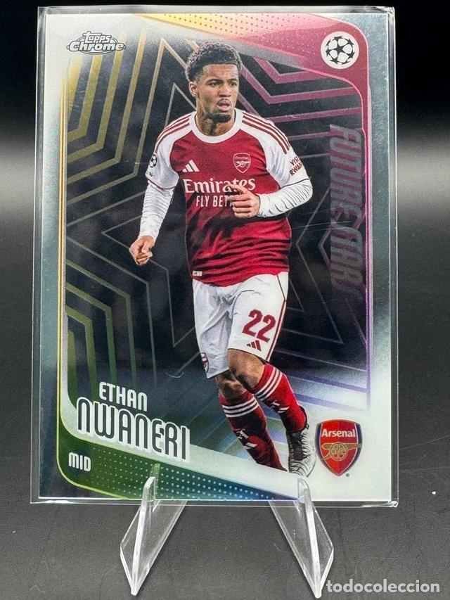 Cartes &agrave; collectionner de Football: Ethan Nwaneri Topps Chrome #21