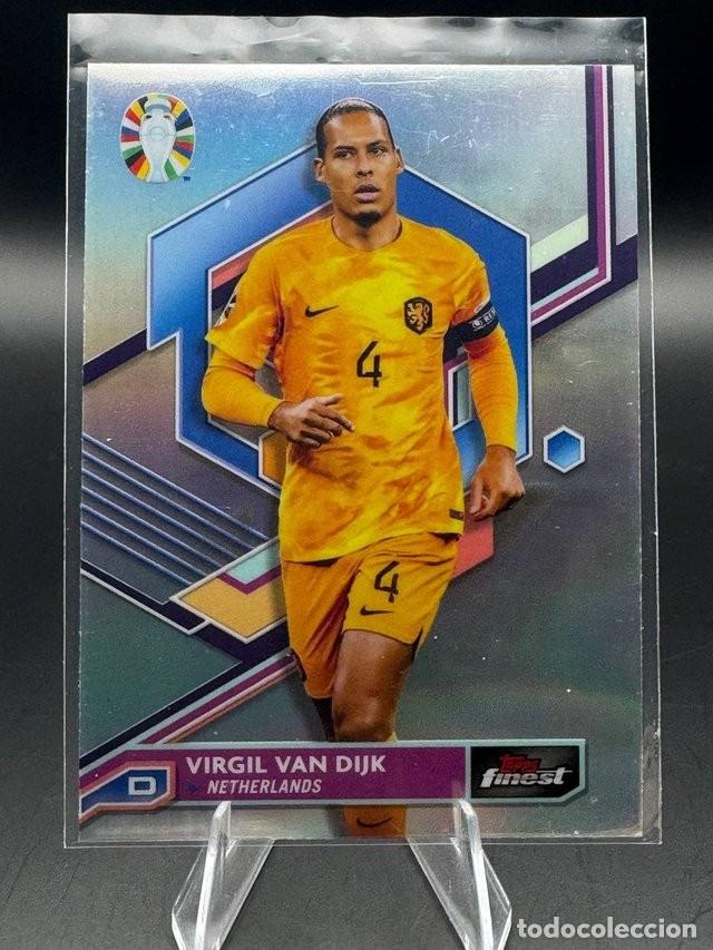 Cromos de f&uacute;tbol: Van Dijk Finest Euro 2024 Refractor #54 - Foto 1