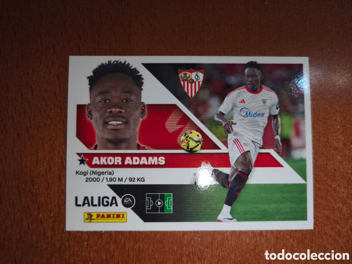 Cromos de f&uacute;tbol: Akor Adams n&deg;19 liga este 26/27 Sevilla