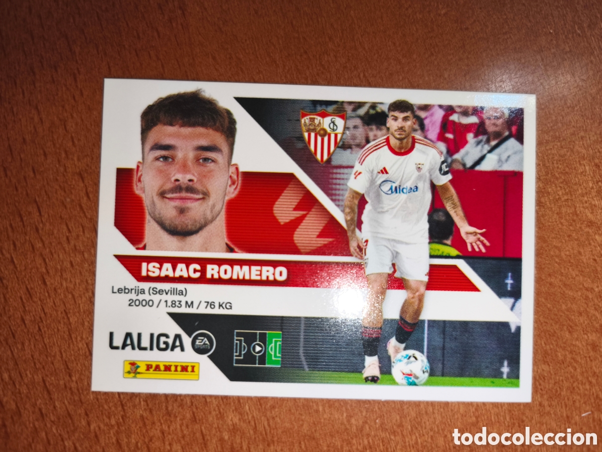 Cromos de f&uacute;tbol: Isaac Romero n&deg;20 liga este 26/27 Sevilla
