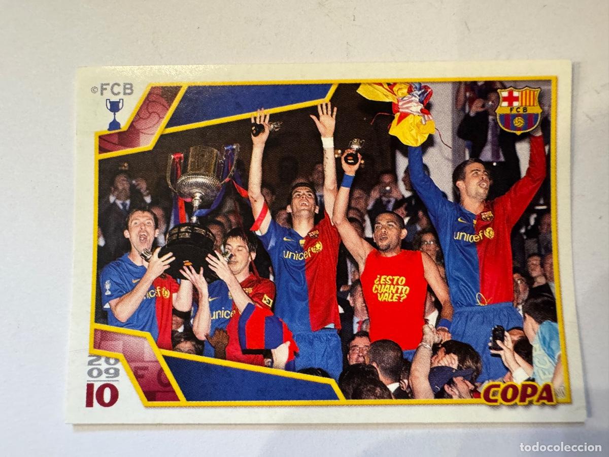 Cromos de f&uacute;tbol: MESSI Y EQUIPO F.C. BARCELONA CROMO DE FUTBOL NUNCA PEGADO PANINI / COMPRA M&Iacute;NIMA 5&euro;