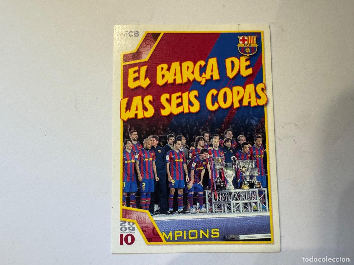 Cromos de f&uacute;tbol: MESSI Y EQUIPO F.C. BARCELONA CROMO DE FUTBOL NUNCA PEGADO PANINI / COMPRA M&Iacute;NIMA 5&euro;