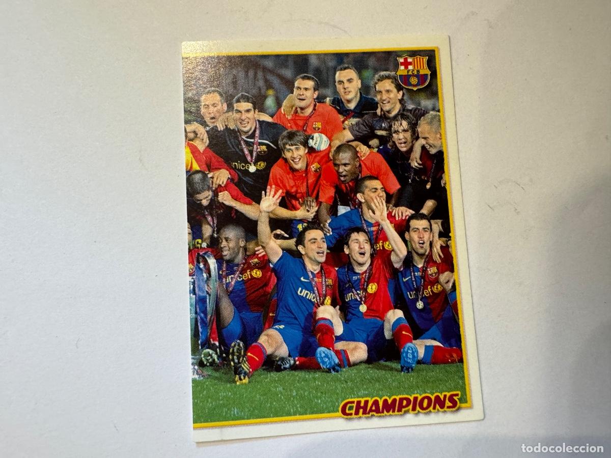 Cromos de f&uacute;tbol: MESSI Y EQUIPO F.C. BARCELONA CROMO DE FUTBOL NUNCA PEGADO PANINI / COMPRA M&Iacute;NIMA 5&euro;