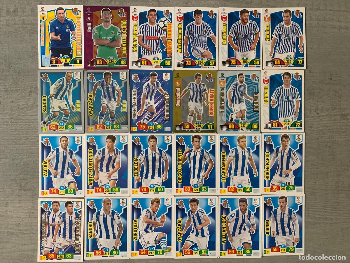 Cromos de f&uacute;tbol: LOTE DE CROMOS DE FUTBOL DE LA REAL SOCIEDAD DE SAN SEBASTIAN