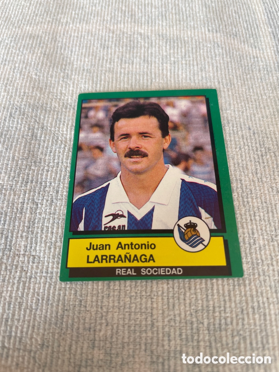 Cromos de f&uacute;tbol: FUTBOL 90 Panini LARRA&Ntilde;AGA 263 Real Sociedad Sin Pegar