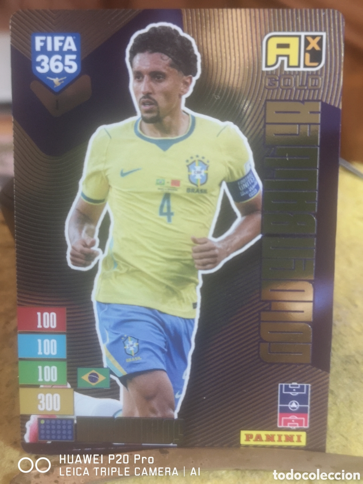 Cromos de f&uacute;tbol: MARQUINHOS GOLDEN BALLER FIFA 365 ADRENALYN 2027 - BRASIL 1