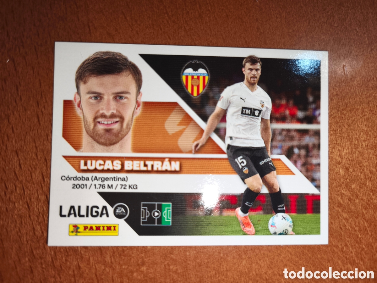 Cromos de f&uacute;tbol: Lucas Beltr&aacute;n n&deg;20B liga este 26/27 Valencia