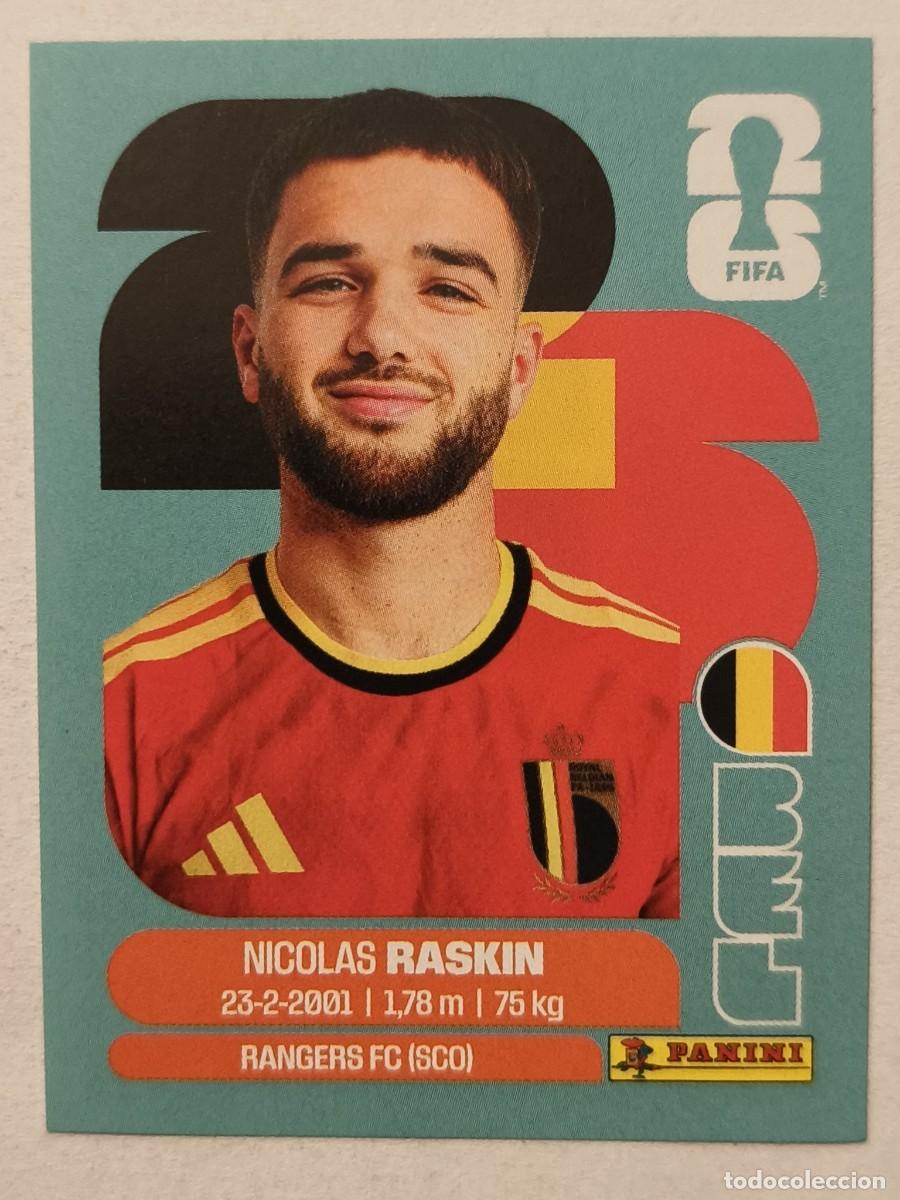 Cromos de f&uacute;tbol: #BEL11 RASKIN (BELGICA) MUNDIAL 2026 PANINI