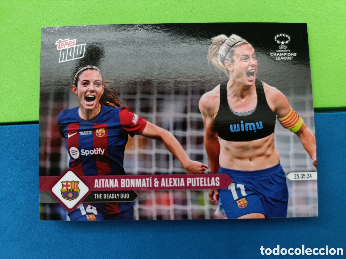Cromos de f&uacute;tbol: Aitana Bonmat&iacute; & Alexia Putellas - Deadly Duo - 23/24 UWCL TOPPS NOW&reg; Card 22