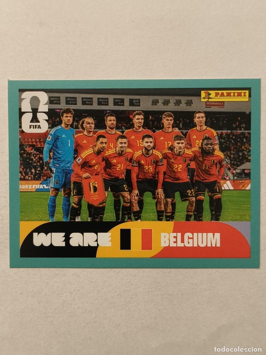 Cromos de f&uacute;tbol: #BEL13 ALINEACION (BELGICA) MUNDIAL 2026 PANINI