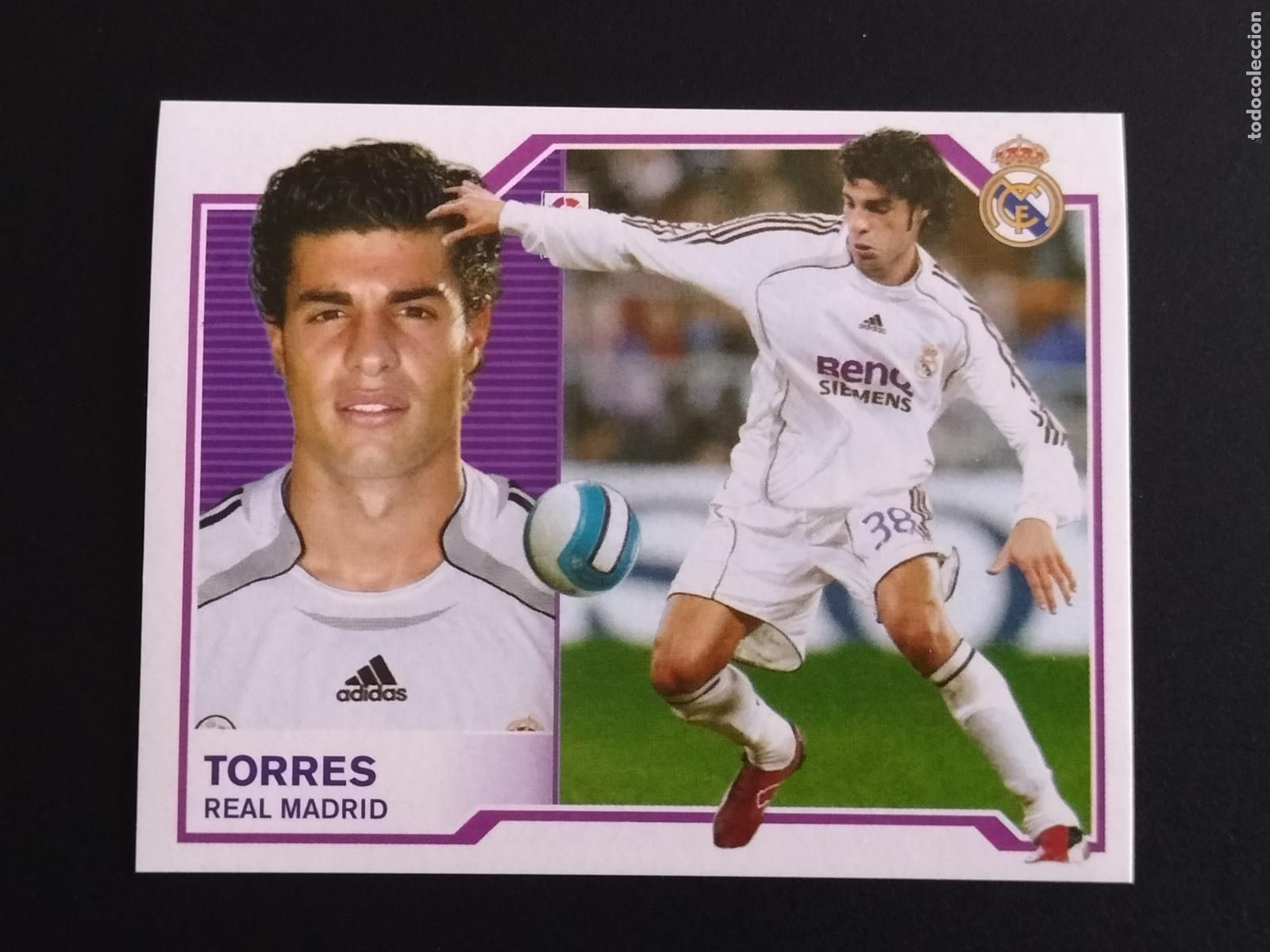 Cromos de f&uacute;tbol: TORRES REAL MADRID EDICIONES ESTE CROMOS ALBUM LIGA FUTBOL 2007-2008 07-08 PANINI