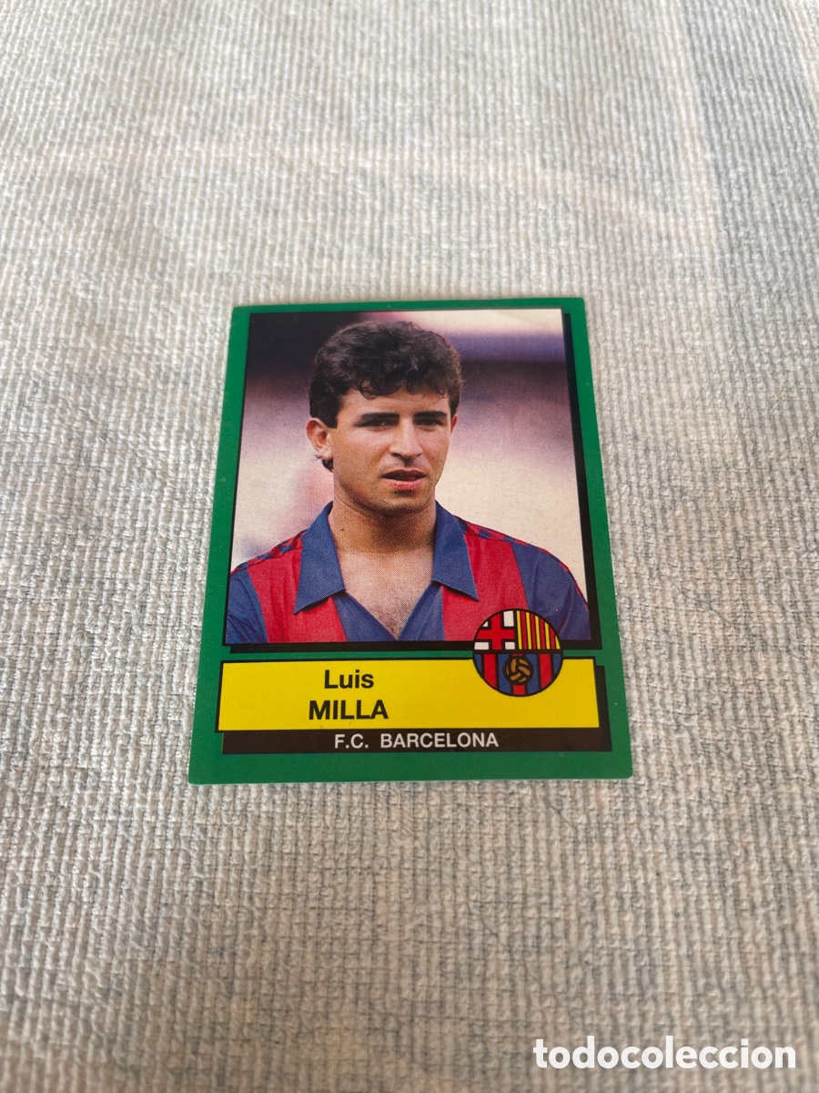 Cromos de f&uacute;tbol: FUTBOL 90 Panini MILLA 46 F.C. Barcelona Sin Pegar