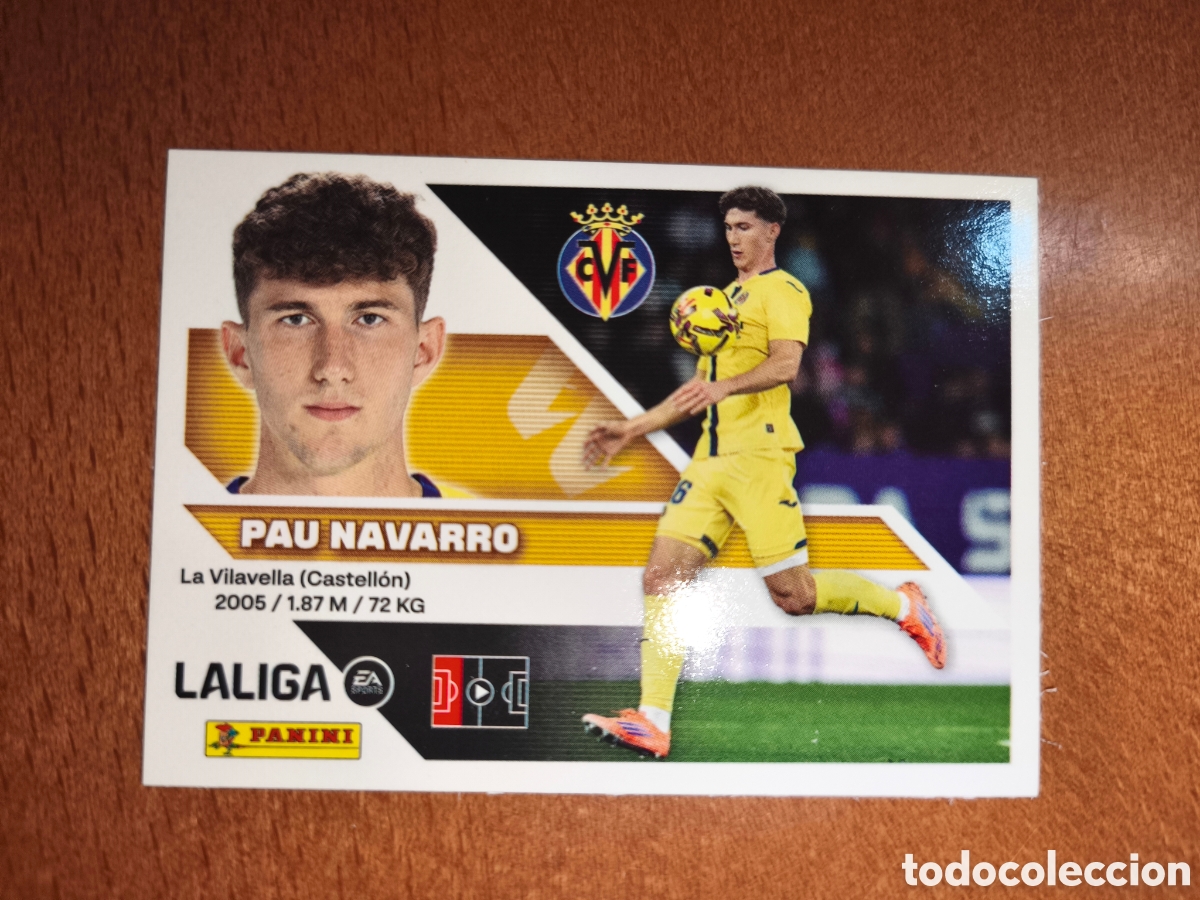 Cromos de f&uacute;tbol: Pau Navarro n&deg;6A liga este 26/27 Villarreal