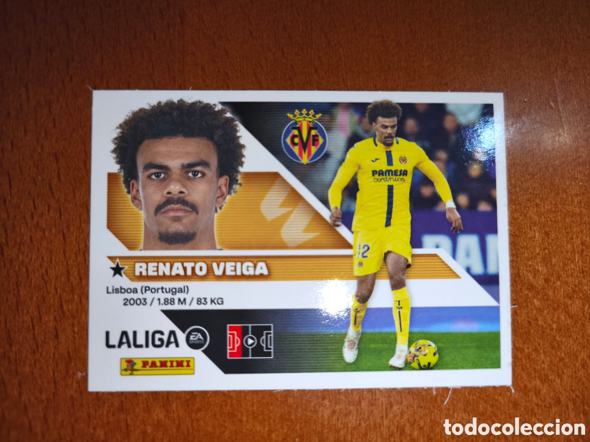 Cromos de f&uacute;tbol: Renato Veiga n&deg;9 liga este 26/27 Villarreal
