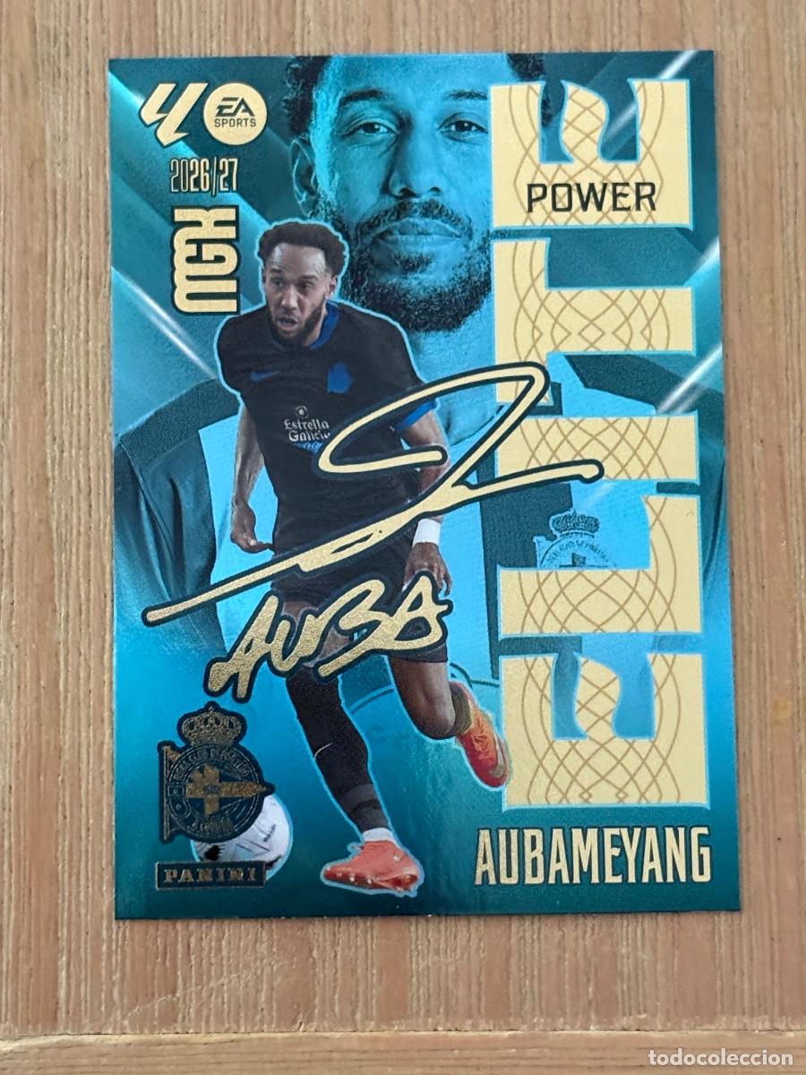 Cromos de f&uacute;tbol: CROMO PANINI MEGACRACKS MGK 2026-27 26-27 NUEVO ELITE POWER AUBAMEYANG N 514 P PARALELO