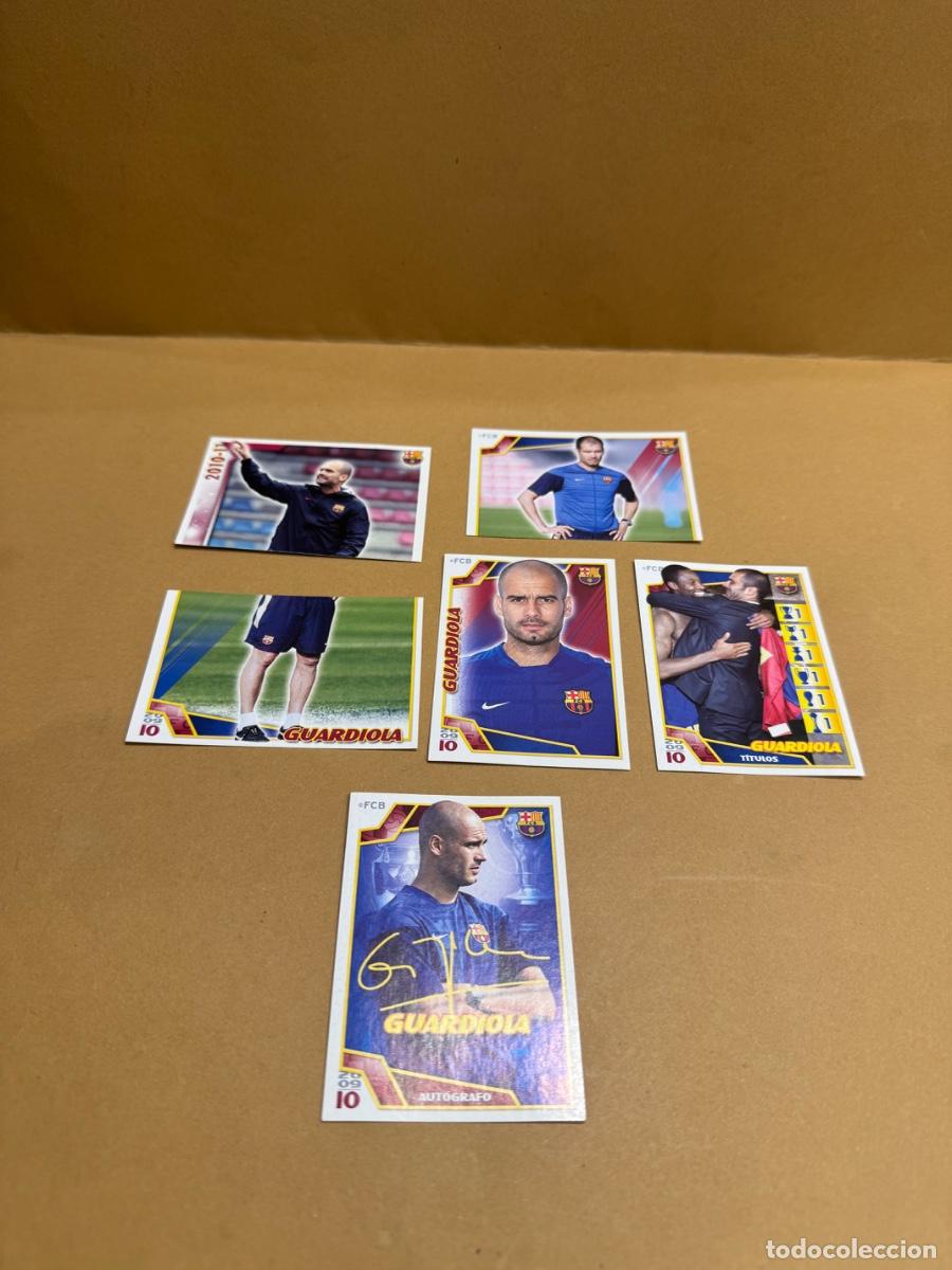 Cromos de f&uacute;tbol: GUARDIOLA F.C. BARCELONA LOTE DE 6 CROMOS NUNCA PEGADOS PANINI / COMPRA M&Iacute;NIMA 5&euro;