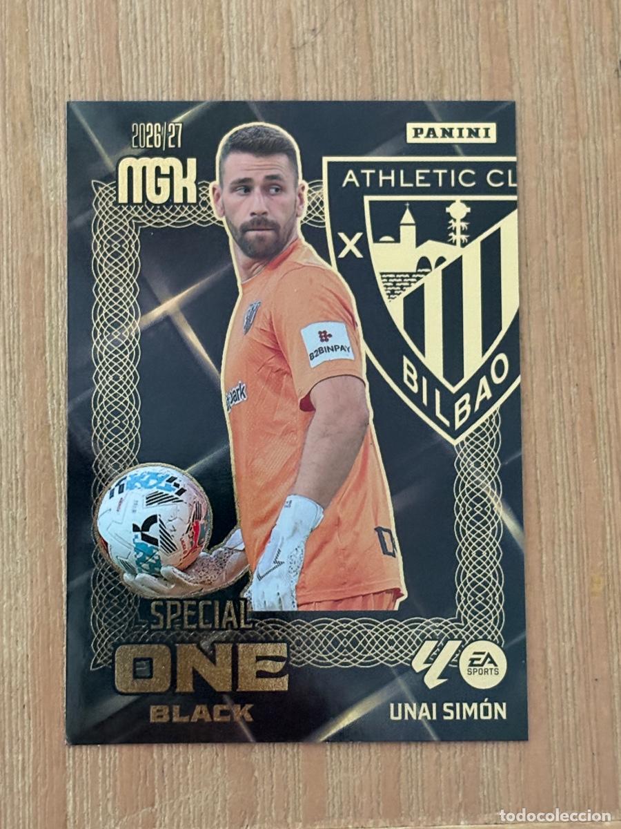 Cromos de f&uacute;tbol: CROMO PANINI MEGACRACKS MGK 2026-27 26-27 NUEVO SPECIAL ONE BLACK UNAI SIM&Oacute;N