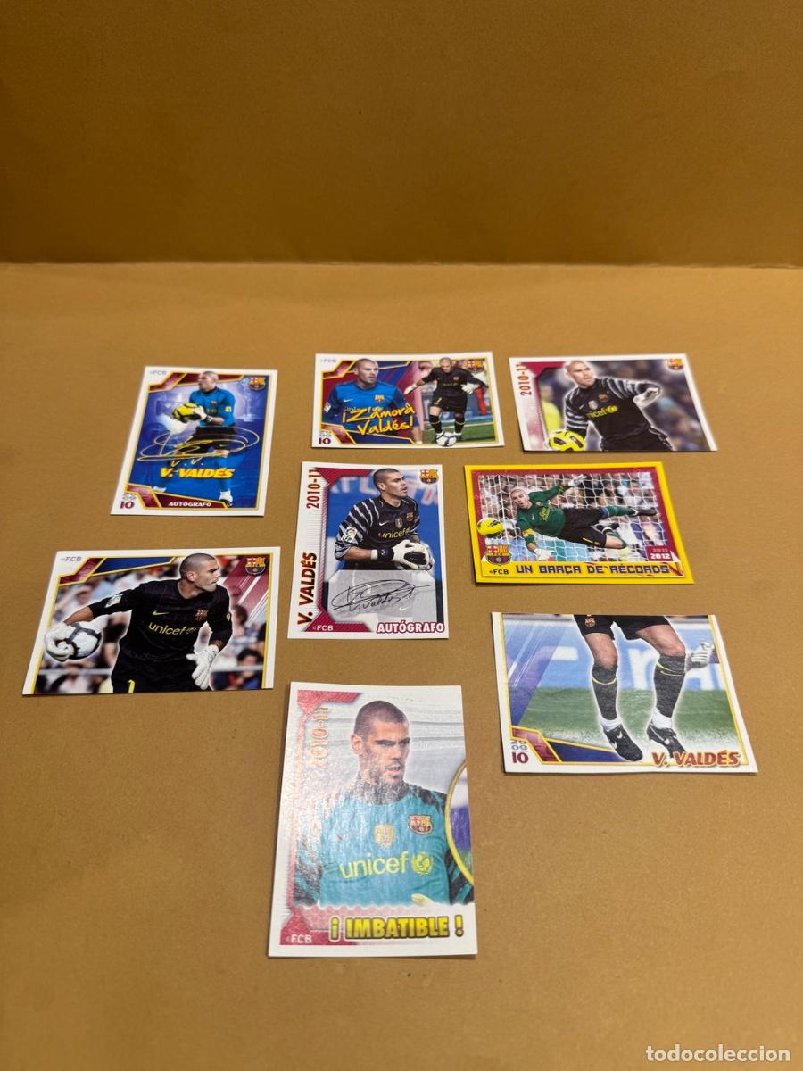 Cromos de f&uacute;tbol: VALD&Eacute;S F.C. BARCELONA LOTE DE 8 CROMOS NUNCA PEGADOS PANINI / COMPRA M&Iacute;NIMA 5&euro;