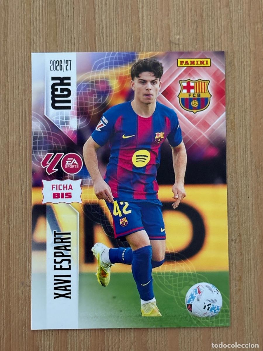 Cromos de f&uacute;tbol: CROMO PANINI MEGACRACKS MGK 2026-27 26-27 XAVI ESPART FICHA BIS N 76 BIS