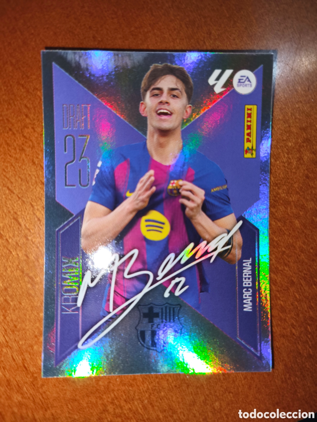 Cromos de f&uacute;tbol: Marc Bernal n&deg;K15 DRAFT 23 KROMIX liga este 26/27 Barcelona