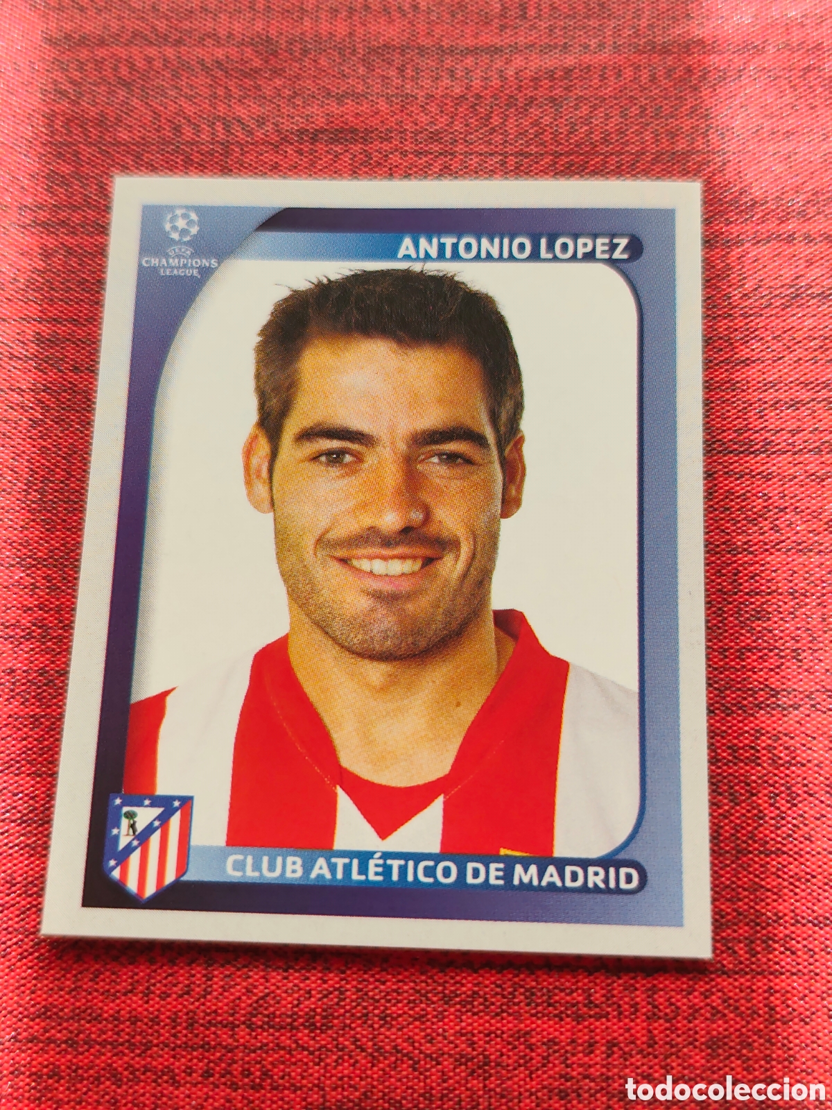 Cromos de f&uacute;tbol: 84 ANTONIO L&Oacute;PEZ ATL&Eacute;TICO MADRID UEFA CHAMPIONS LEAGUE 2008 2009 PANINI