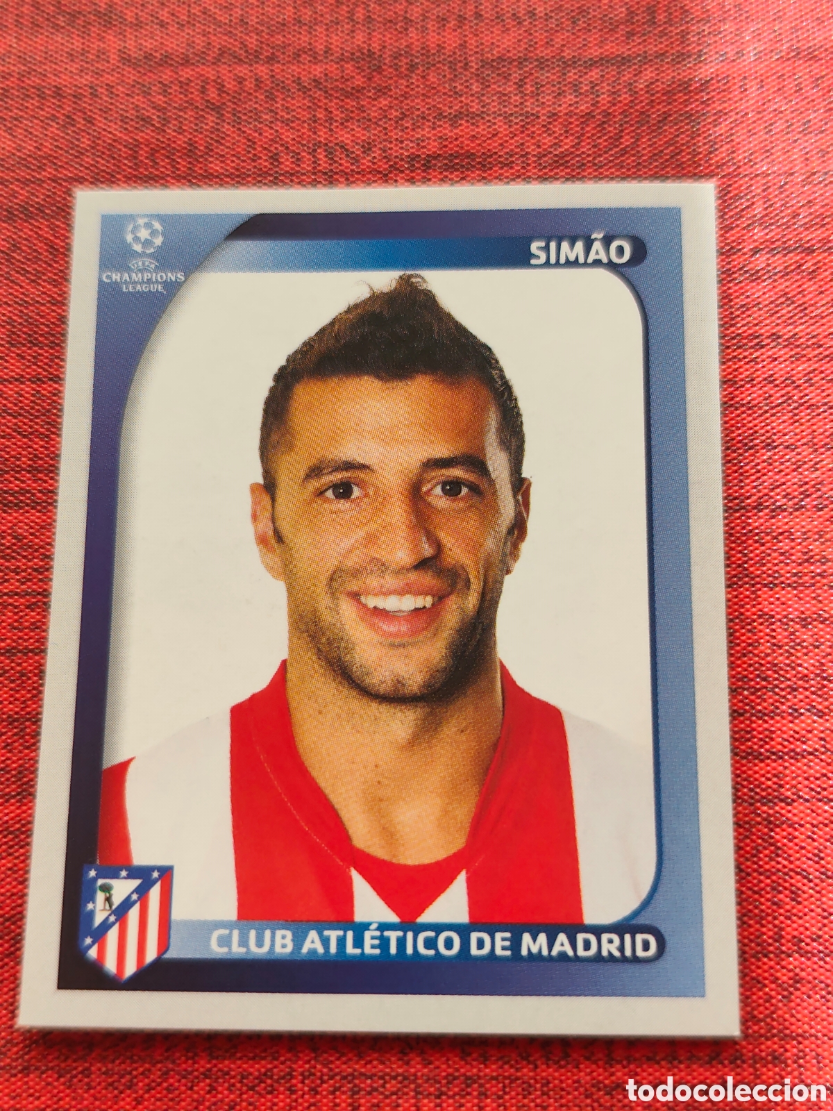 Cromos de f&uacute;tbol: 89 SIM&Atilde;O ATL&Eacute;TICO MADRID UEFA CHAMPIONS LEAGUE 2008 2009 PANINI
