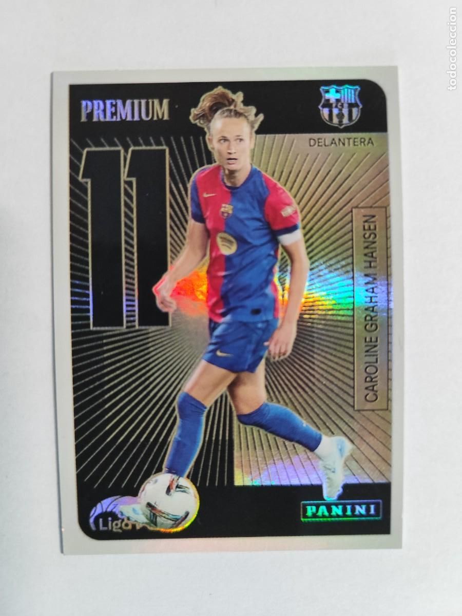 Cartes &agrave; collectionner de Football: LIGA F (FEMENINA 24/25 STICKER PREMIUM 11 CAROLINE GRAHAM HANSEN FC BARCELONA # PANINI