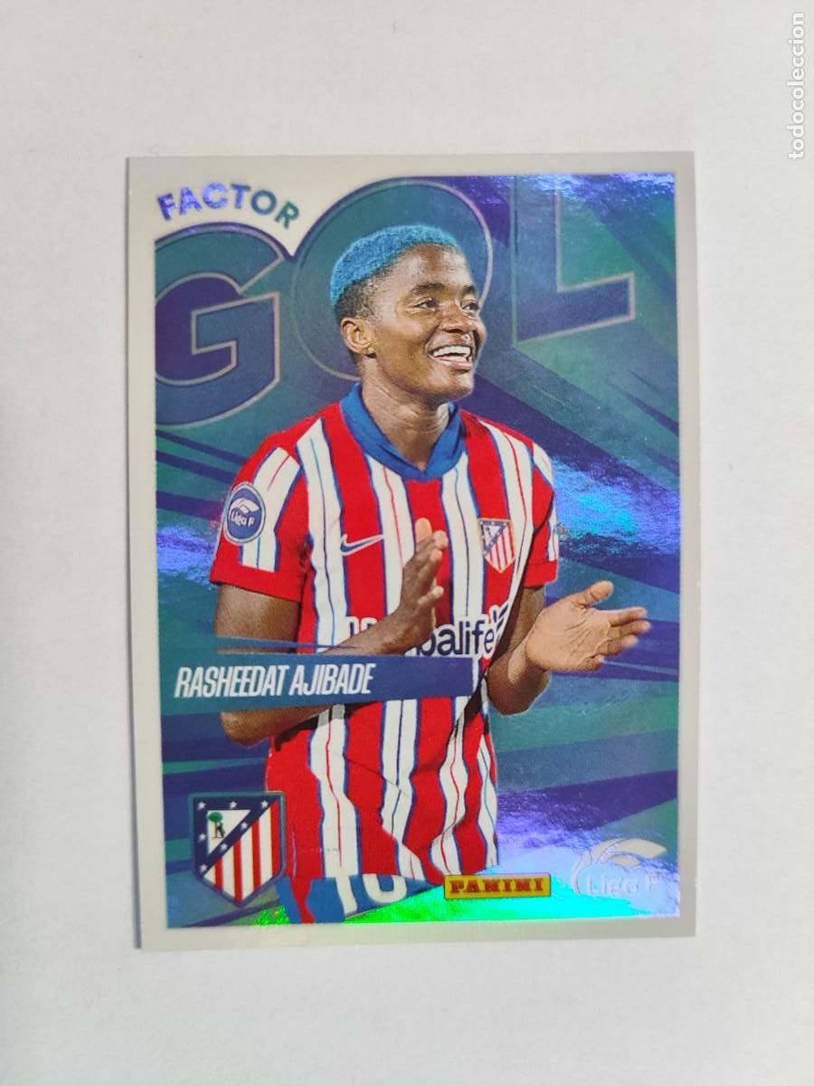 Cartes &agrave; collectionner de Football: LIGA F (FEMENINA 24/25 STICKER FACTOR RASHEEDAT AJIBADE AT MADRID # 368 PANINI
