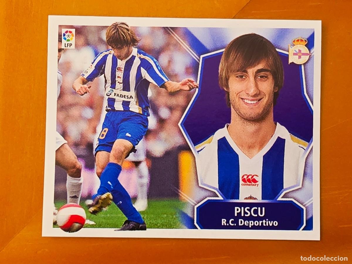 Cromos de f&uacute;tbol: Piscu, Deportivo de la Coru&ntilde;a, Panini Ediciones Liga Este 2008 2009 08 09, sin pegar