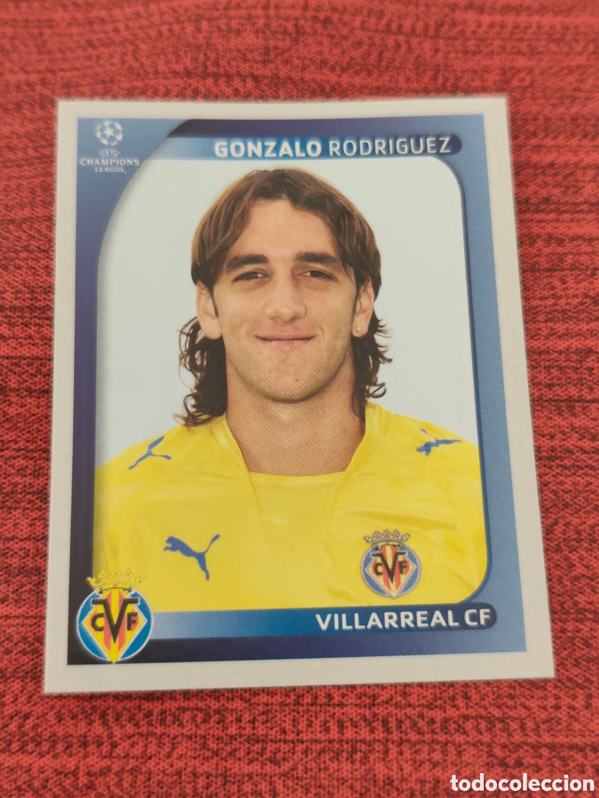 Cromos de f&uacute;tbol: 524 GONZ&Aacute;LEZ RODR&Iacute;GUEZ VILLARREAL UEFA CHAMPIONS LEAGUE 2008 2009 PANINI