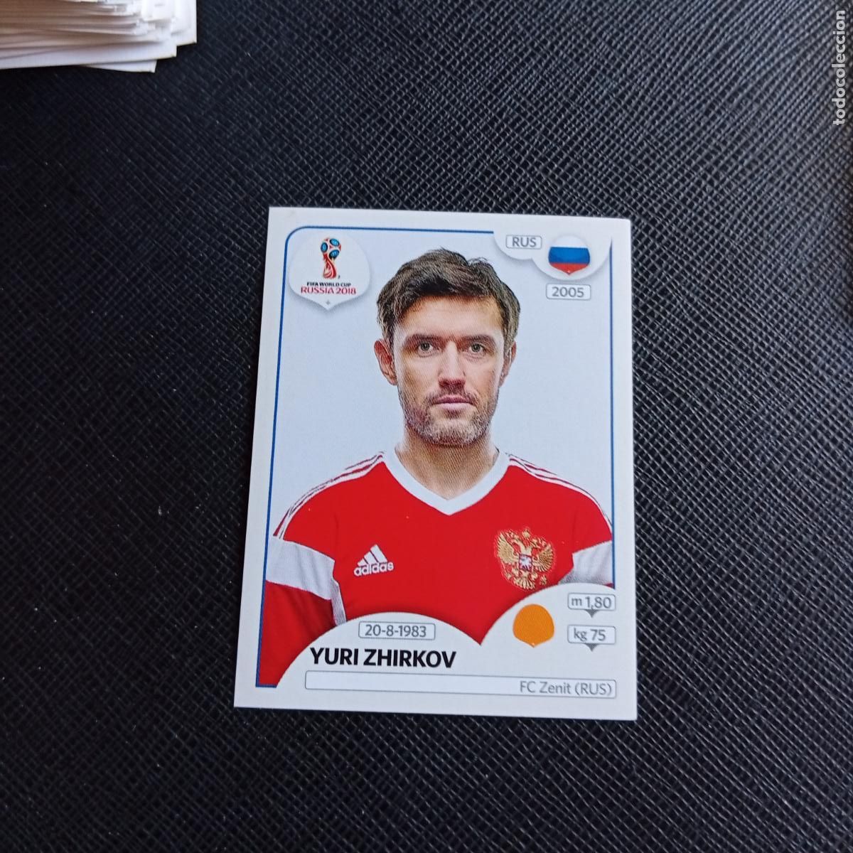 Cromos de f&uacute;tbol: 44 YURI ZHIRKOV RUSIA PANINI MUNDIAL RUSIA 2018 CROMO FUTBOL 18 - SIN PEGAR - /CJ2