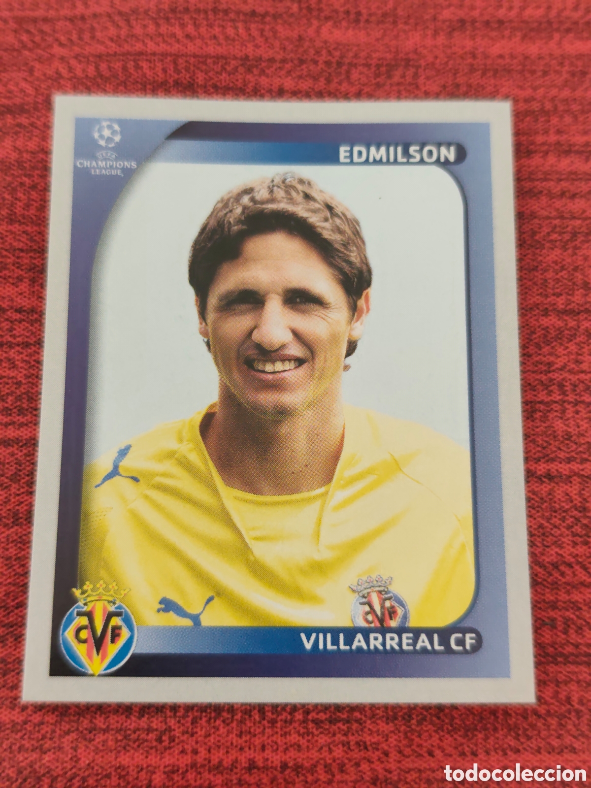 Fu&szlig;ball-Sticker: 525 EDMILSON VILLARREAL UEFA CHAMPIONS LEAGUE 2008 2009 PANINI