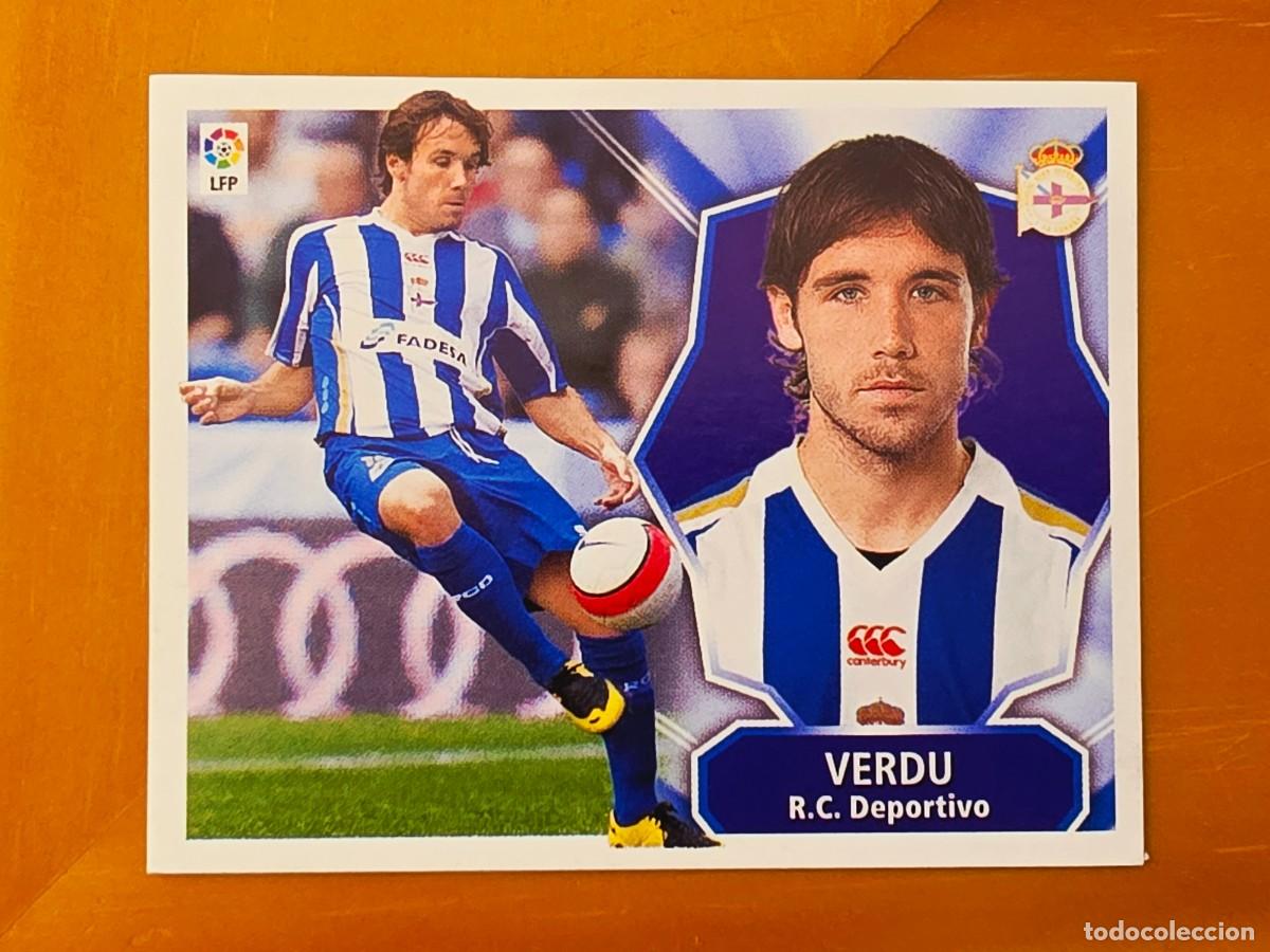 Cartes &agrave; collectionner de Football: Joan Verd&uacute;, Deportivo de la Coru&ntilde;a, Panini Ediciones Liga Este 2008 2009 08 09, sin pegar
