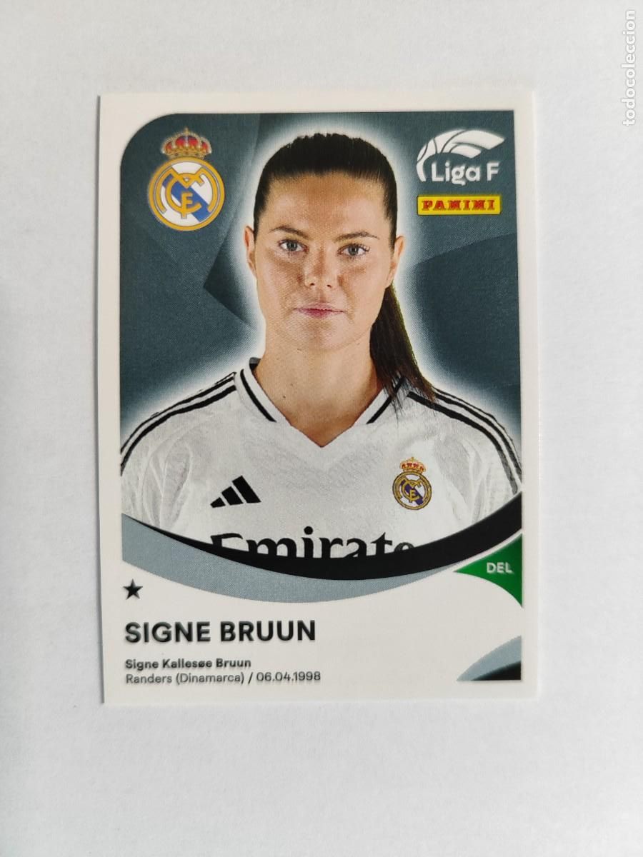 Cartes &agrave; collectionner de Football: LIGA F (FEMENINA 24/25 STICKER SIGNE BRUUN REAL MADRID # 261 PANINI